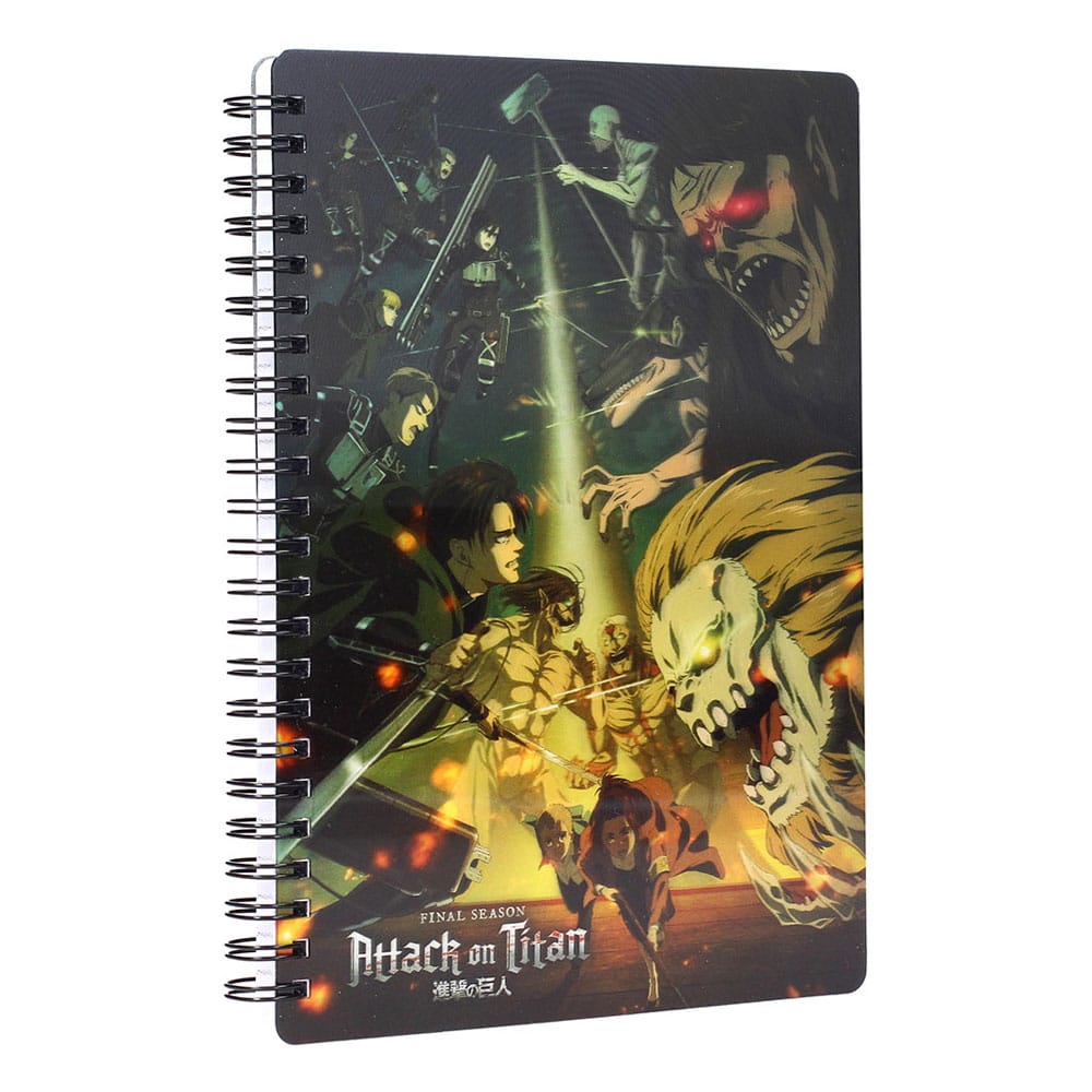 Attack on Titan Struggle Notebook with 3D Effect