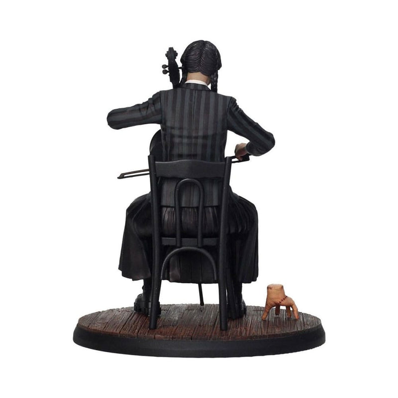 Official Wednesday Addams Wednesday With Cello Figure, close-up detail
