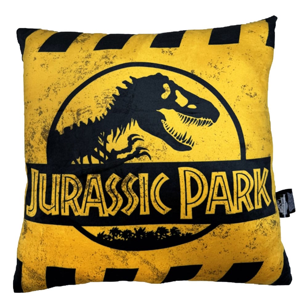 Jurassic Park Caution Logo Pillow 45 cm