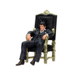 Scarface Tony Montana Sitting 7" Figure, side angle