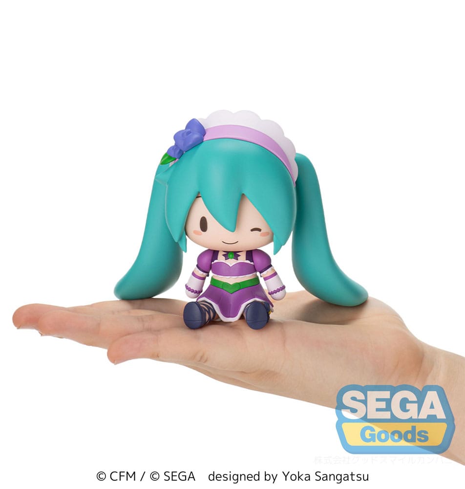 Vocaloid Fuwa Petit Hatsune Miku Sparkly Purple Chibi Figure