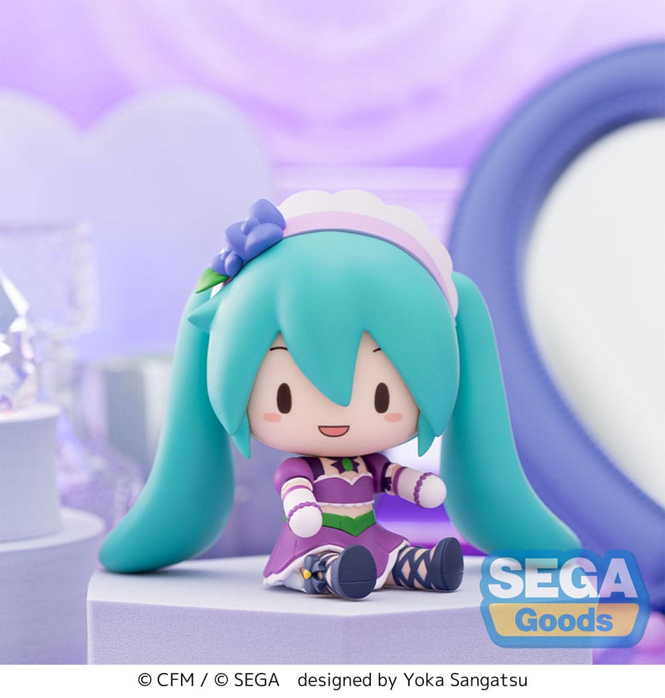 Vocaloid Fuwa Petit Hatsune Miku Sparkly Purple Chibi Figure