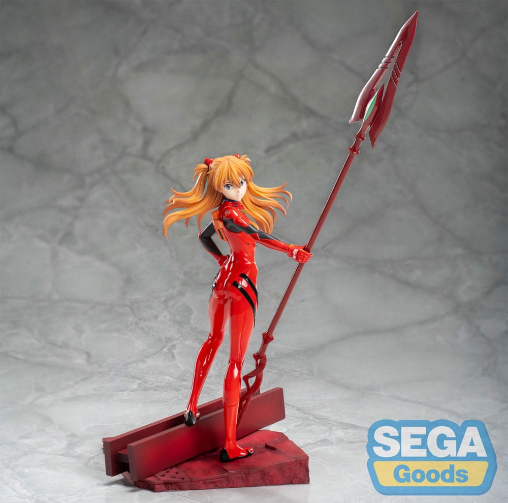Evangelion Thrice Upon a Time Asuka Shikinami Langley Luminasta PVC Statue with Spear of Longinus 20 cm