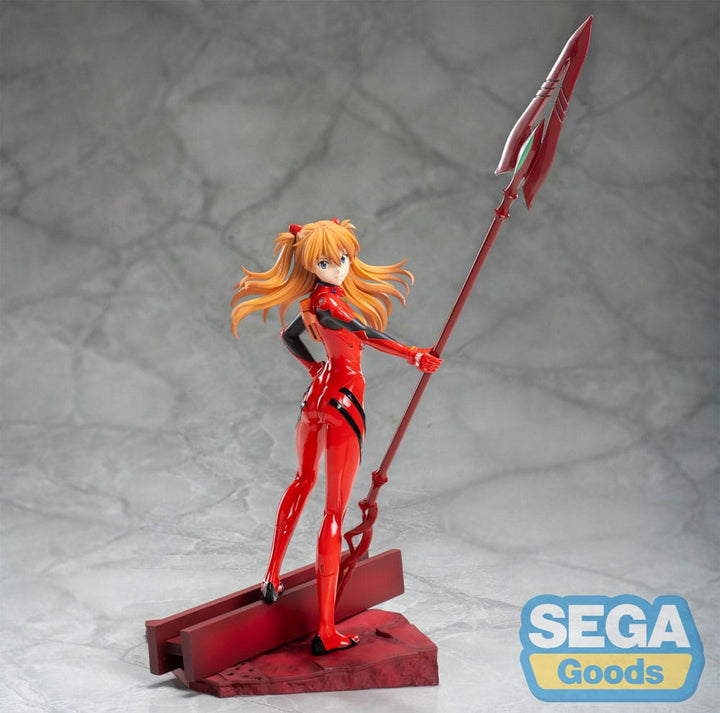 Evangelion Thrice Upon a Time Asuka Shikinami Langley Luminasta PVC Statue with Spear of Longinus 20 cm