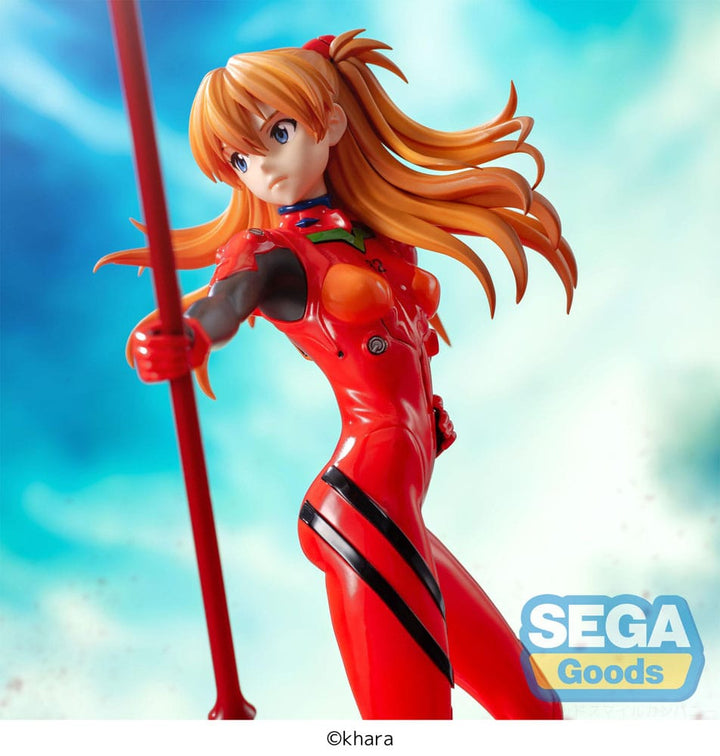 Evangelion Thrice Upon a Time Asuka Shikinami Langley Luminasta PVC Statue with Spear of Longinus 20 cm