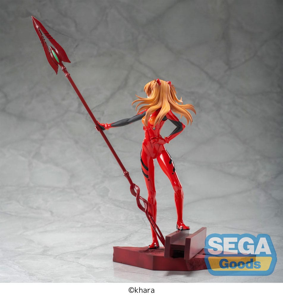 Evangelion Thrice Upon a Time Asuka Shikinami Langley Luminasta PVC Statue with Spear of Longinus 20 cm