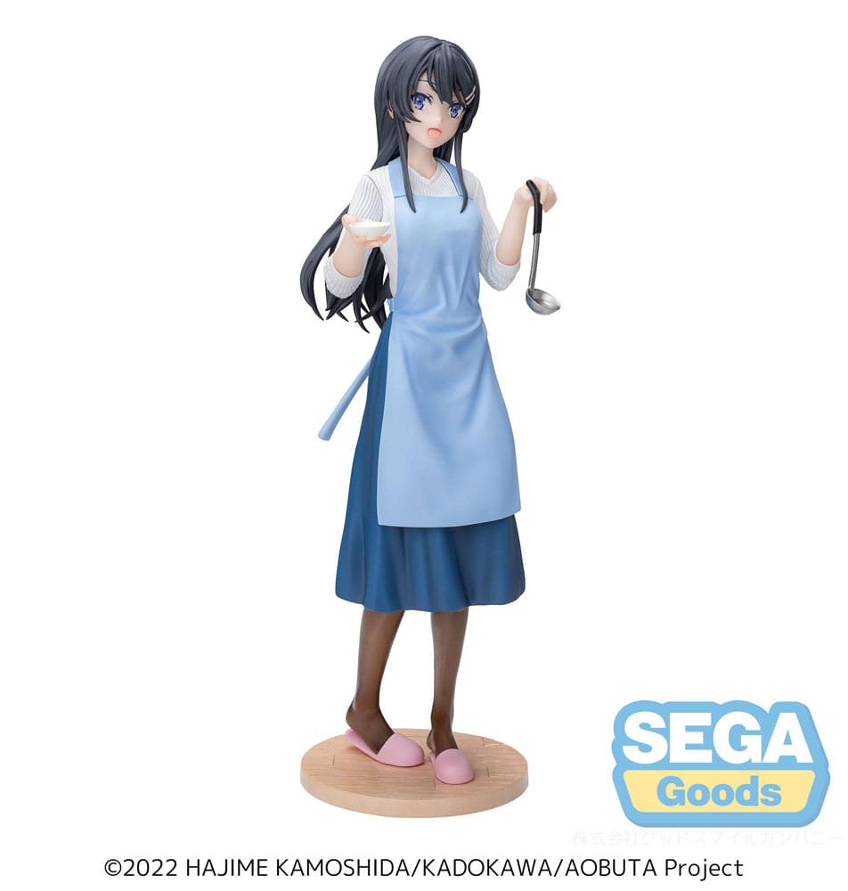 Sega Mai Sakurajima Rascal Does Not Dream of Bunny Girl Senpai Luminasta PVC Statue Apron Ver 14cm