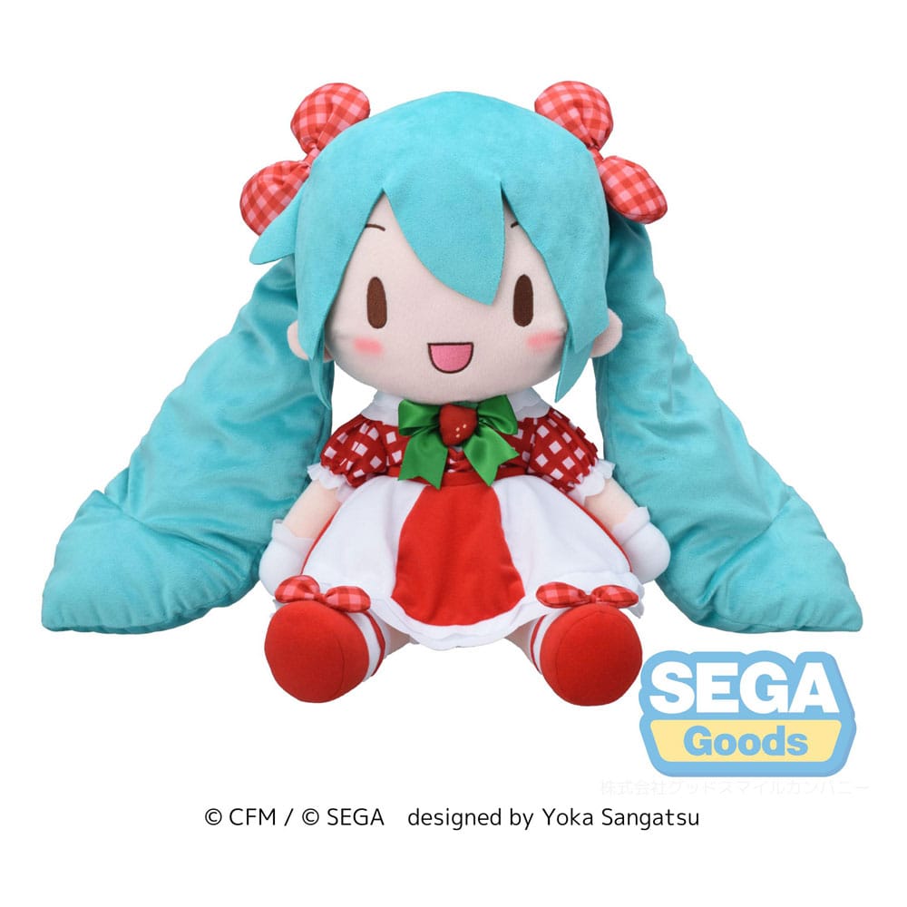 Hatsune Miku Fuwa Petit Plush Hatsune Miku x Love and Berry Dress Up and Dance! Lovely Strawberry