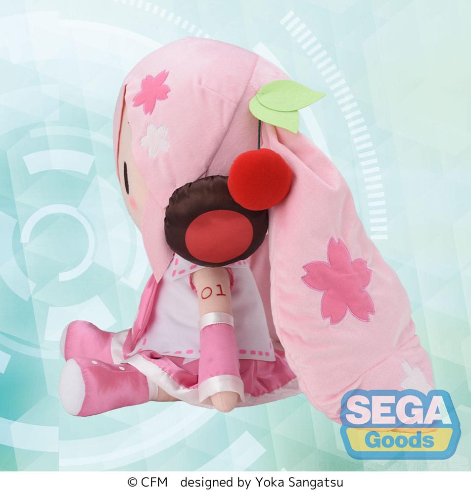 Crypton Hatsune Miku Sakura Miku Fuwa Petit Plush Figure Jumbo 50 cm