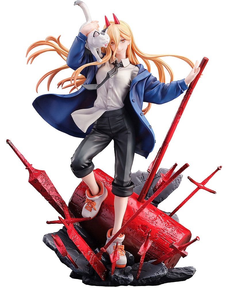 Chainsaw Man Power and Meowy Statue Quarter Scale 28cm