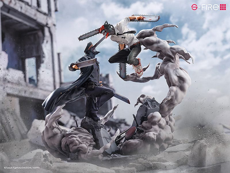Chainsaw Man Versus Samurai Sword 10" Scale Super Situation Action Figure