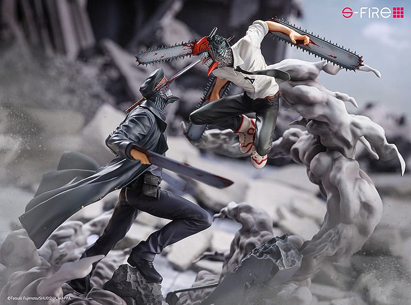 Chainsaw Man Versus Samurai Sword 10" Scale Super Situation Action Figure