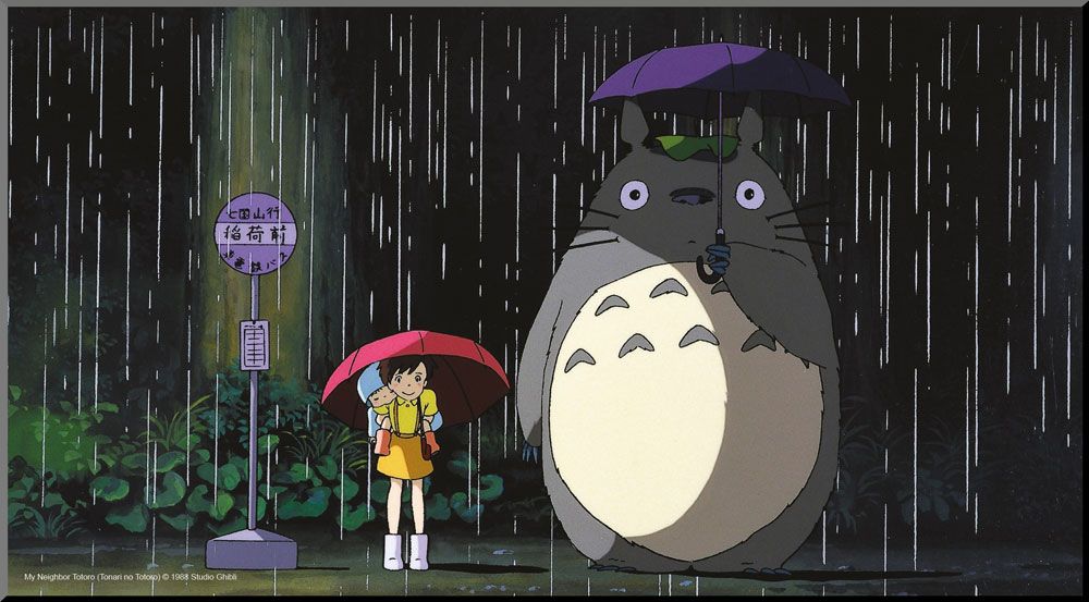 My Neighbor Totoro Bus Stop Wooden Wall Art
