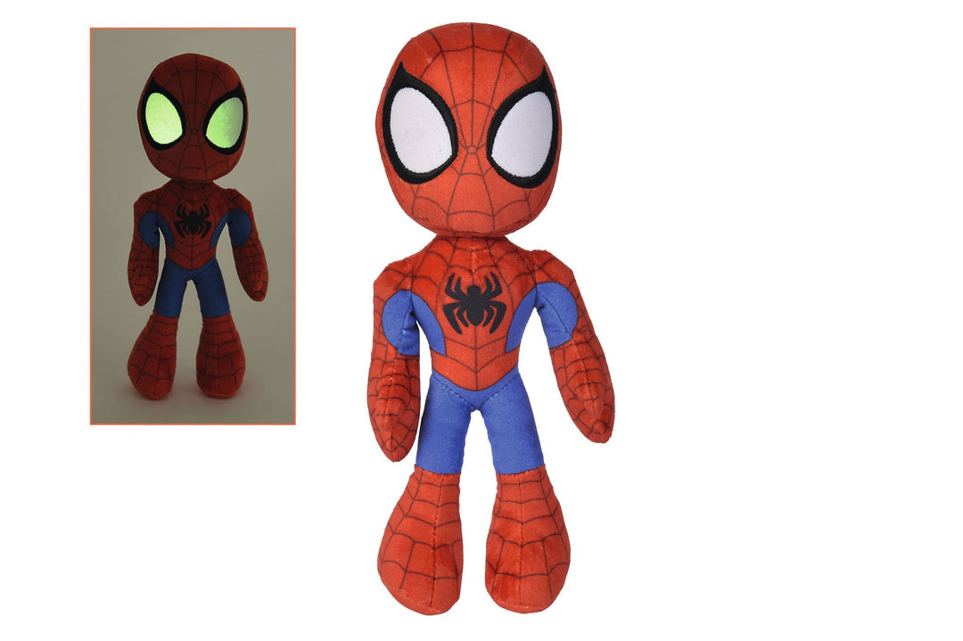 Marvel Spider-Man Plush Figure Glow in the Dark Eyes 25cm