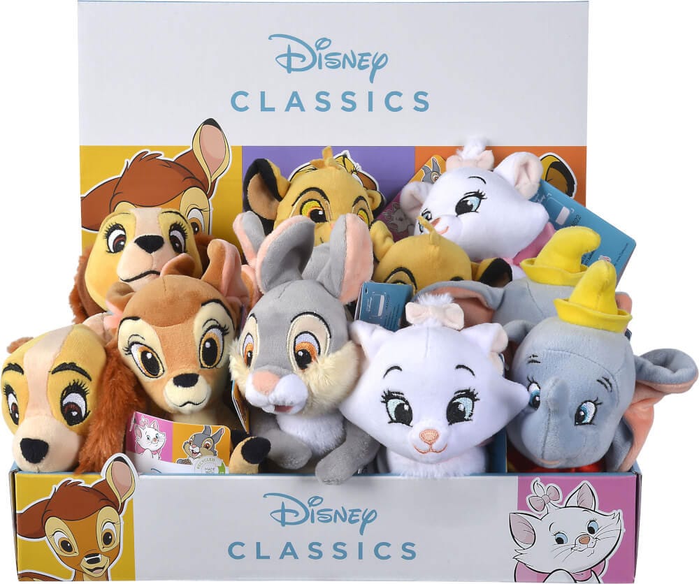 Disney Classic Friends Plush Figures Set 12 Pieces 17cm Display