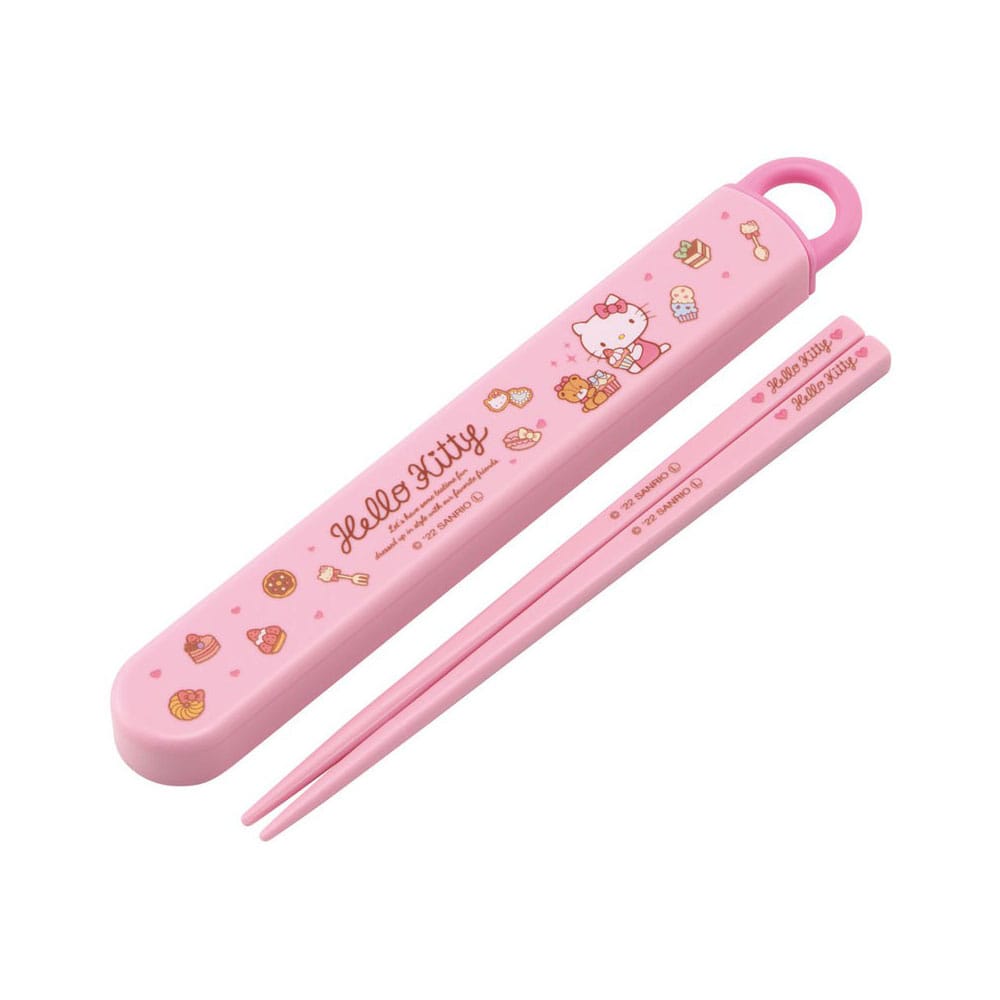 Hello Kitty Sweety Pink Hello Kitty Chopsticks with Box 16 cm