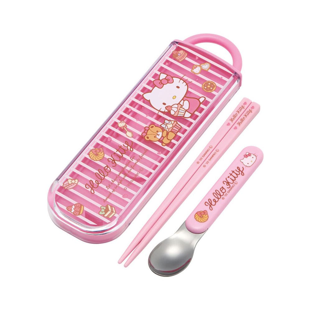 Hello Kitty Sweety Pink Hello Kitty Chopsticks Spoon Set