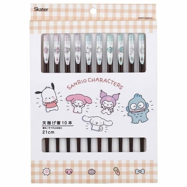 Sanrio 10-Pack Characters Chopsticks