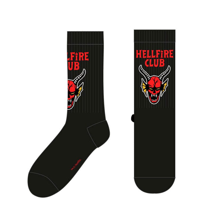 Stranger Things Hellfire Club Socks Size Large