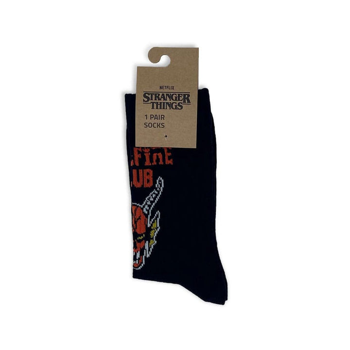 Stranger Things Hellfire Club Socks Size Large
