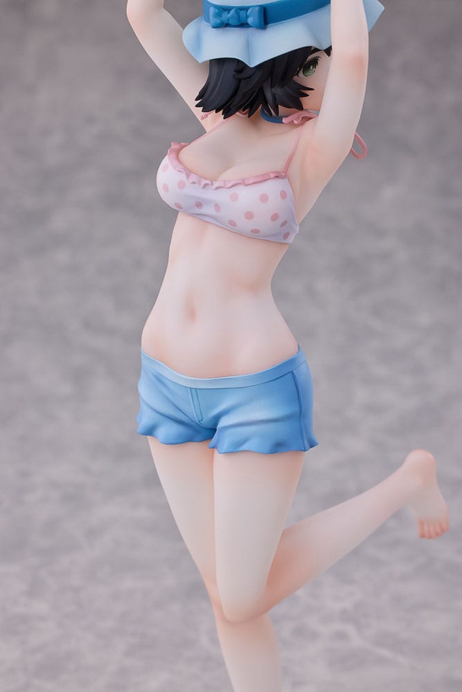 Steins Gate Suzuha Amane Kurisu Makise Mayuri Shiina PVC Statues 3 Pack Swimsuit Ver 17 Scale