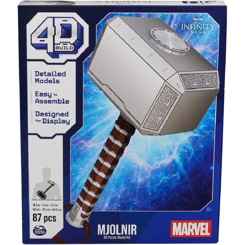 Marvel Thor Mjolnir Marvel 4D Build Hammer 3D Puzzle