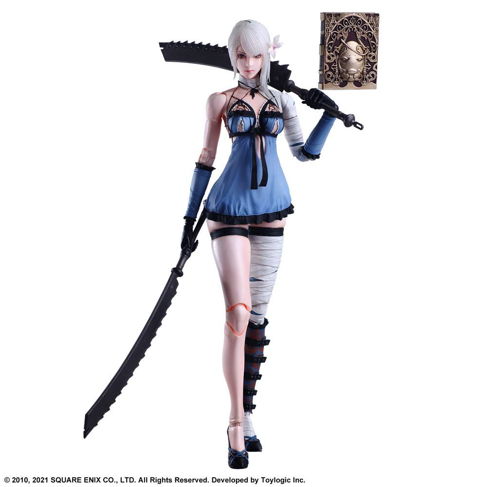 Square Enix Kaine Play Arts Kai Nier Replicant Version One Point Two Two Four Seven Action Figure 26 cm