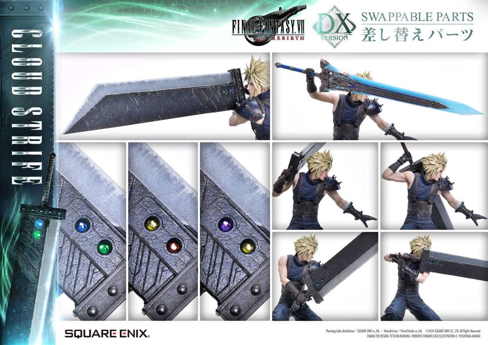 Final Fantasy VII Rebirth Square Enix Masterline Cloud Strife (Deluxe Version) 1/4 Scale Statue