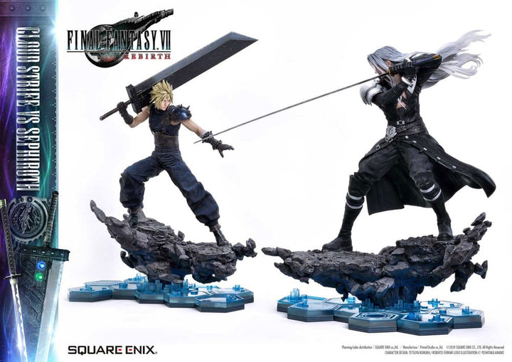 Final Fantasy VII Rebirth Square Enix Masterline Cloud Strife vs. Sephiroth 1/4 Scale Statue