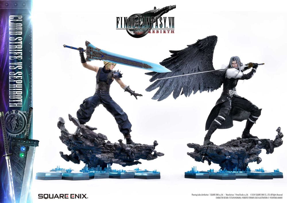 Final Fantasy VII Rebirth Square Enix Masterline Cloud Strife vs. Sephiroth 1/4 Scale Statue