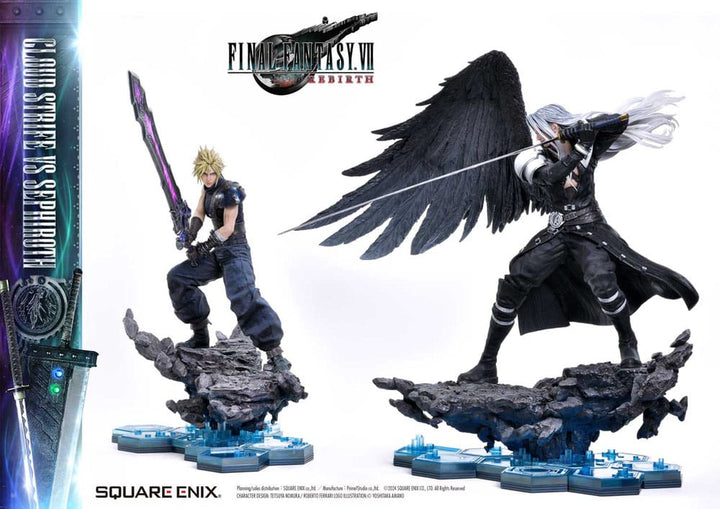 Final Fantasy VII Rebirth Square Enix Masterline Cloud Strife vs. Sephiroth 1/4 Scale Statue