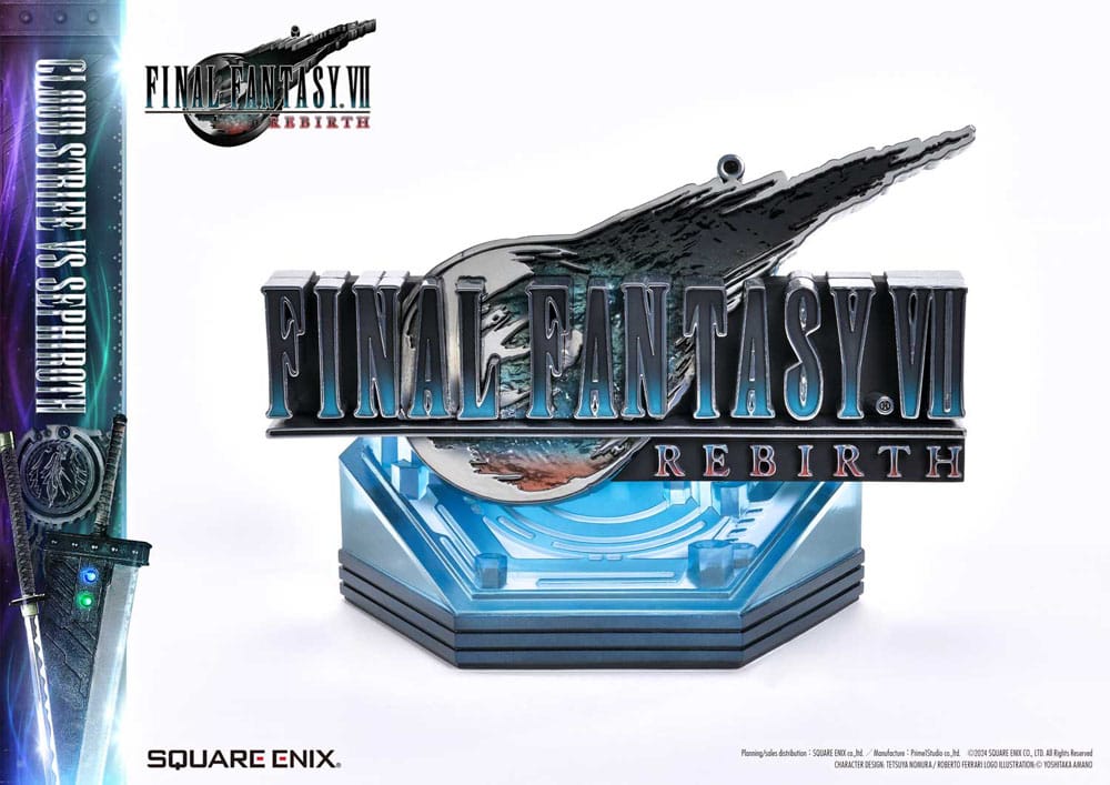 Final Fantasy VII Rebirth Square Enix Masterline Cloud Strife vs. Sephiroth 1/4 Scale Statue