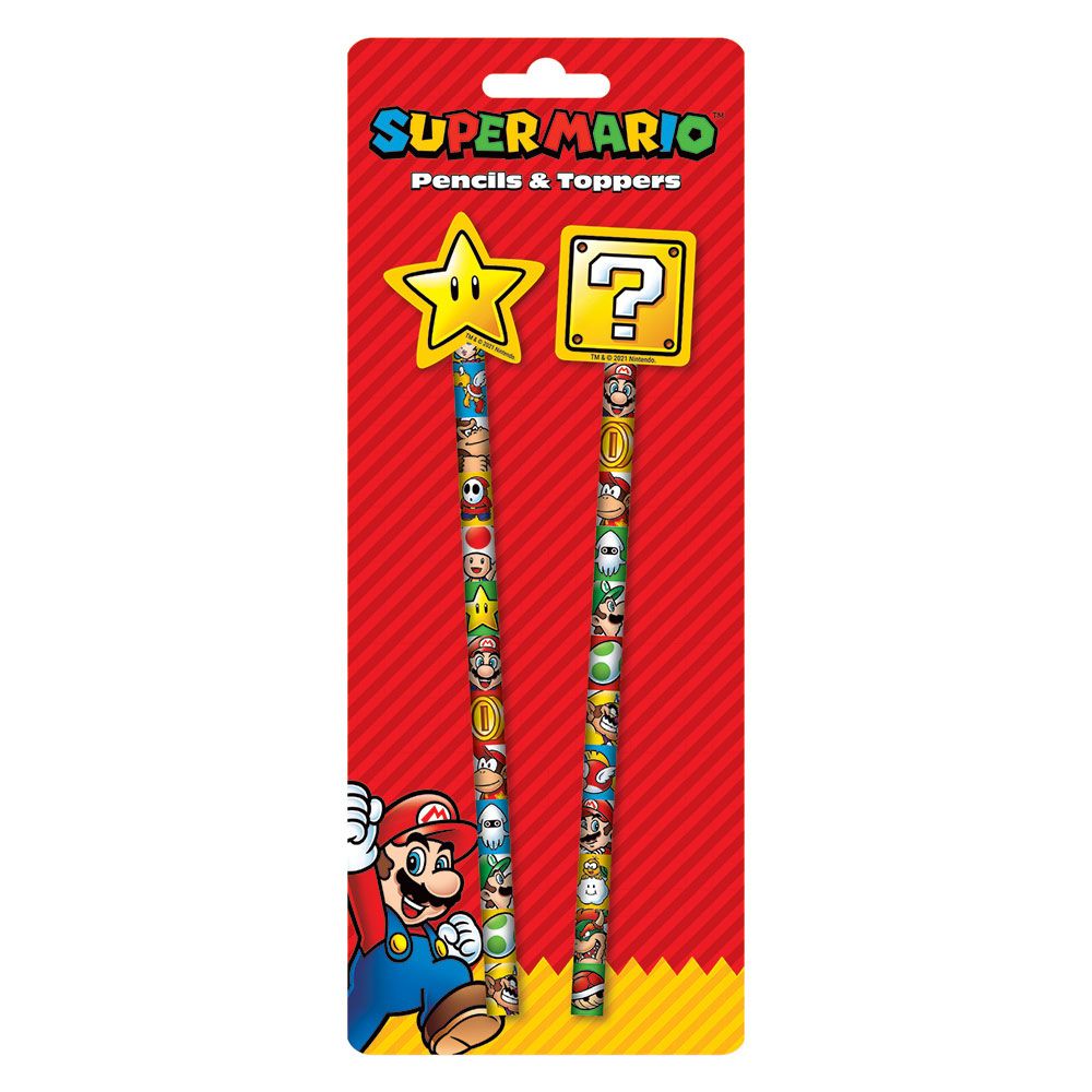 Super Mario 2 Piece Stationery Set