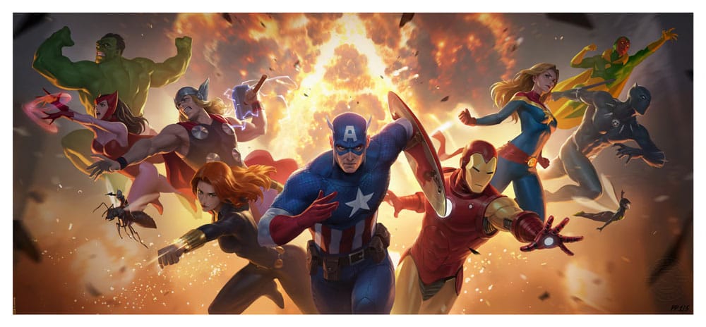 Marvel The Avengers Assemble Art Print 71 by 33 Centimeter Unframed