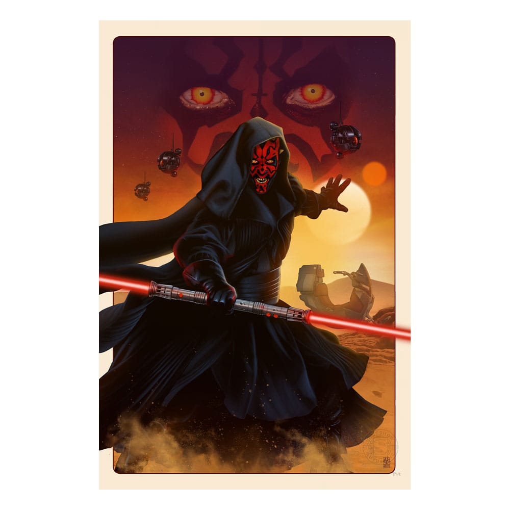 Star Wars Darth Maul The Phantom Menace Art Print 41 by 61 Centimeter Unframed