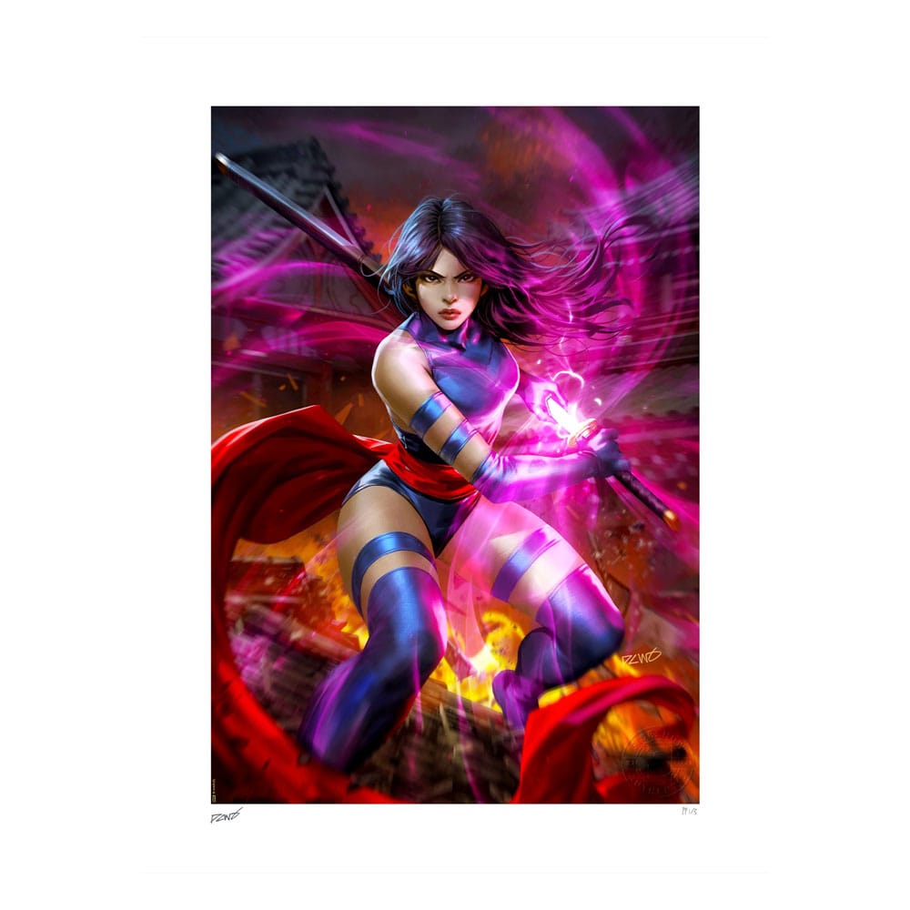 Marvel Psylocke Art Print 46 by 61 Centimeter Unframed