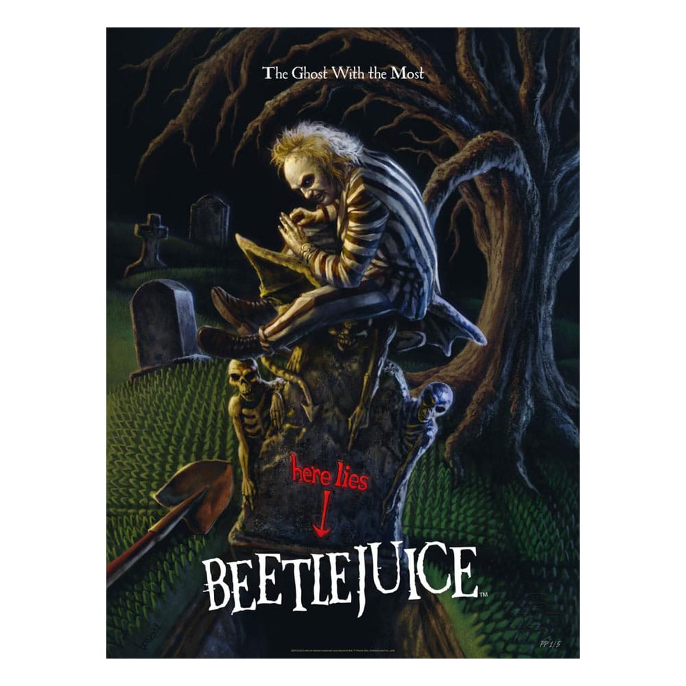 Beetlejuice The Ghost With the Most Art Print 41 by 61 Centimeter Unframed