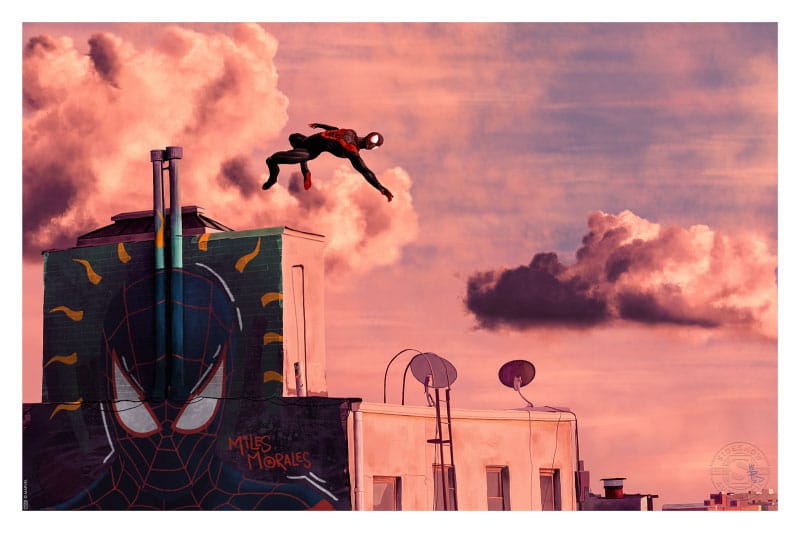Marvel Miles Morales Spider Man Art Print 30 by 46 Centimeter Unframed