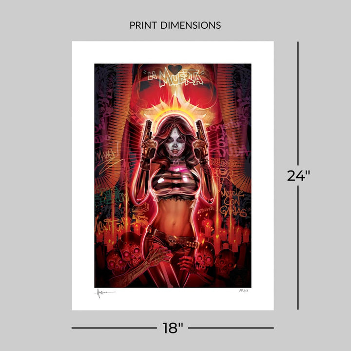La Muerta Día De Los Muertos Art Print