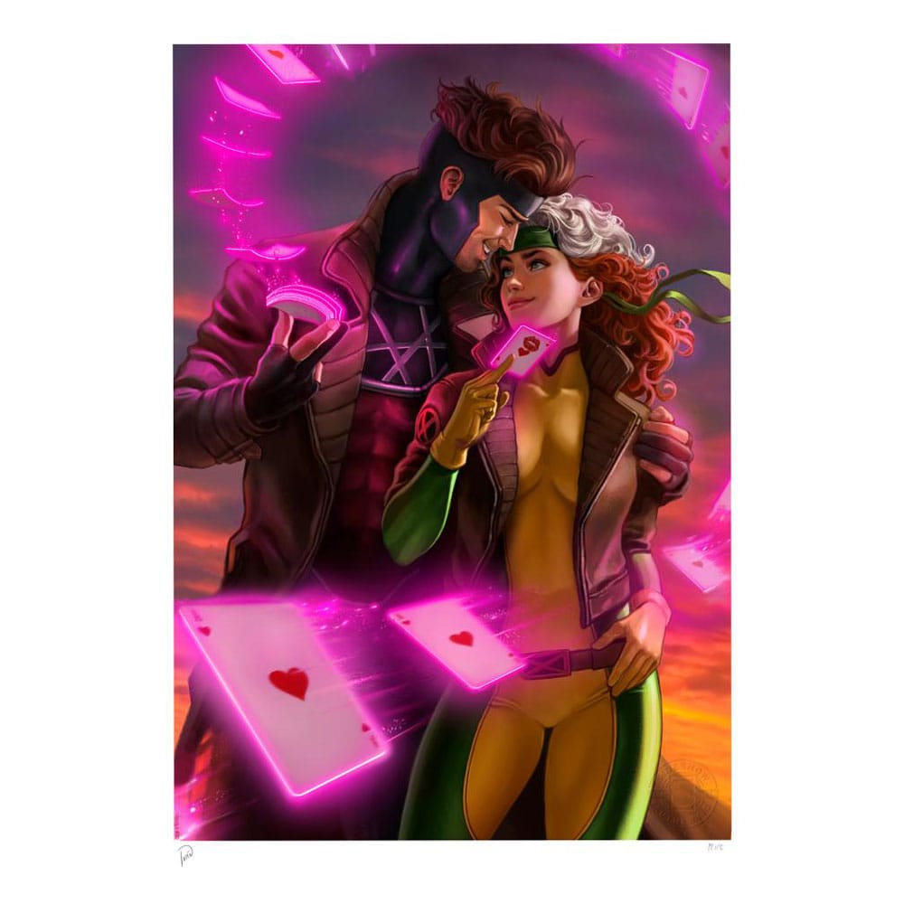 Marvel Rogue Gambit Art Print Unframed 46 x 61 cm