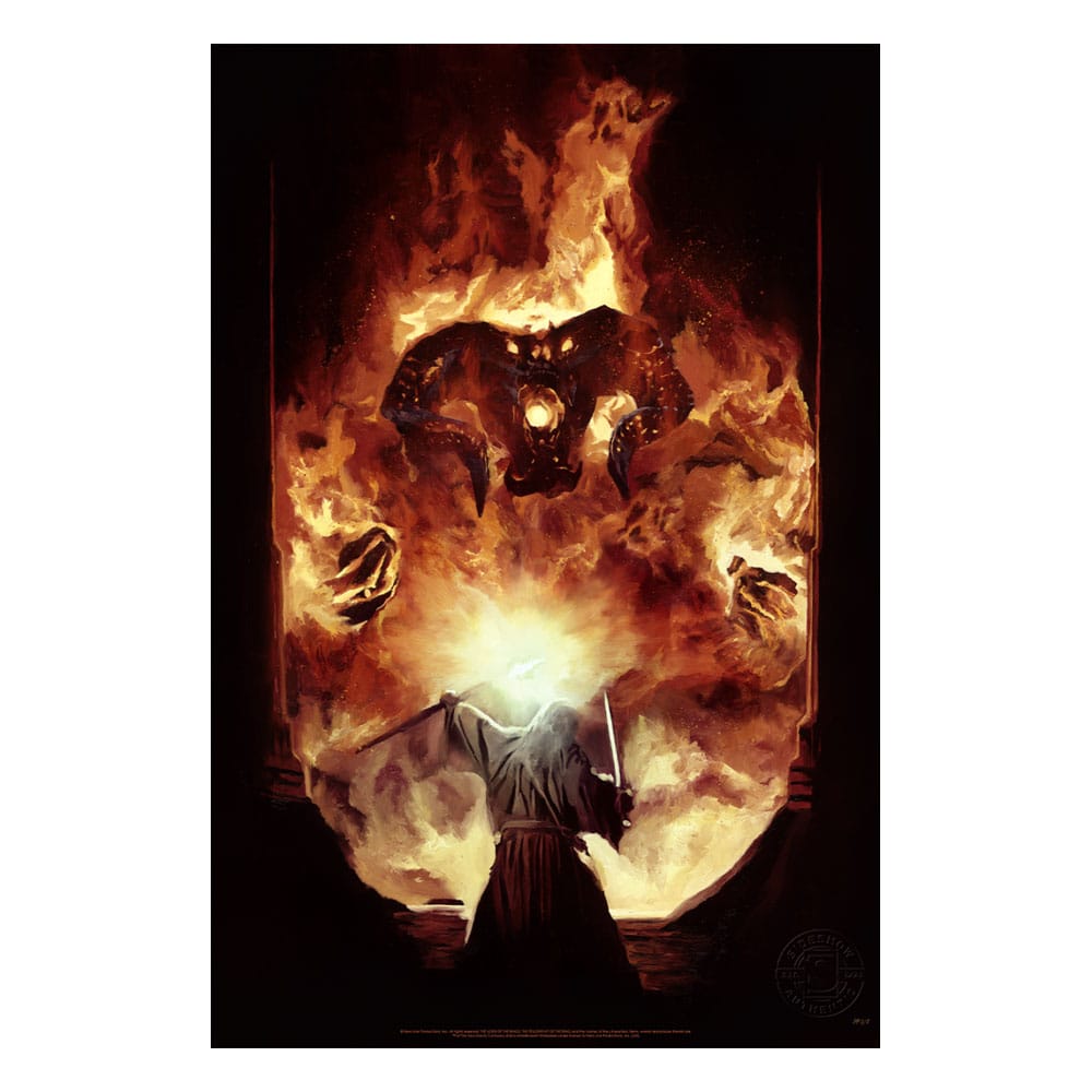 Lord of the Rings Flame of Anor Art Print Unframed 46 x 61 cm