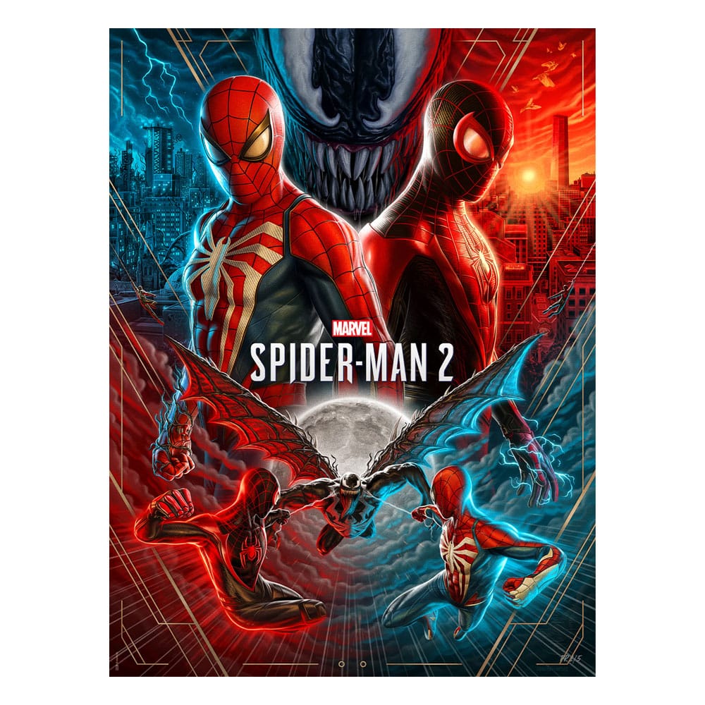 Marvel Spider Man 2 Greater Together Art Print Unframed 46 x 61 cm