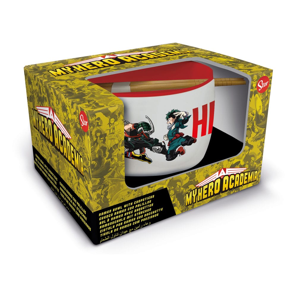 My Hero Academia Jump Ramen Bowl with Chopsticks