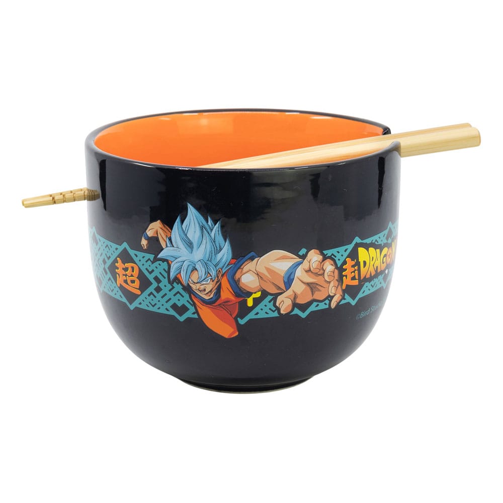 Dragon Ball Letters Ramen Bowl with Chopsticks