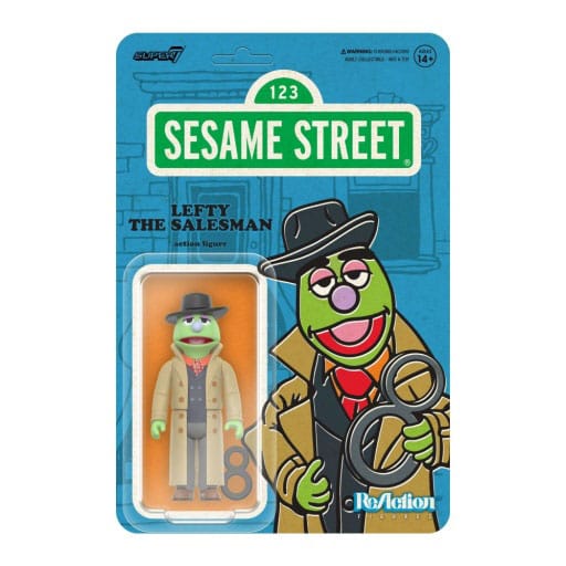 Sesame Street ReAction Action Figure Lefty the Salesman