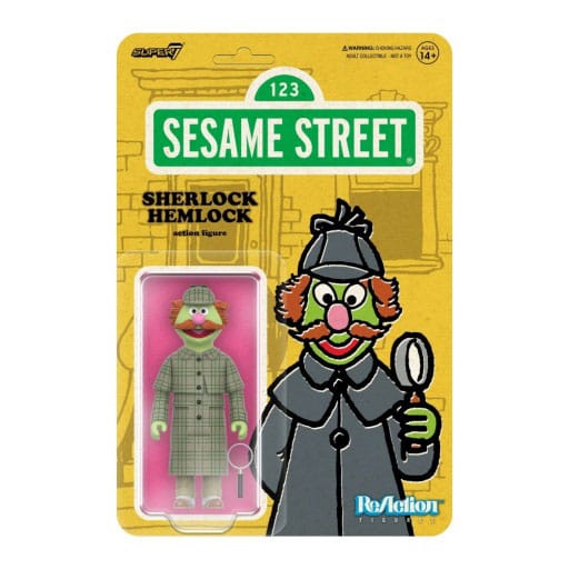 Sesame Street ReAction Action Figure Sherlock Hemlock