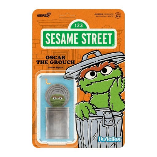 Sesame Street ReAction Action Figure Oscar the Grouch