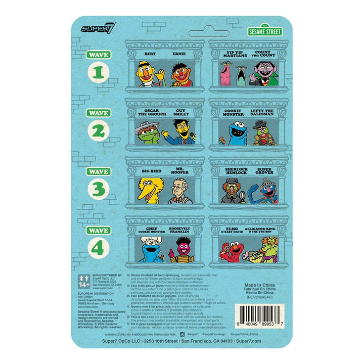 Sesame Street Roosevelt Franklin ReAction Action Figure Wave 04
