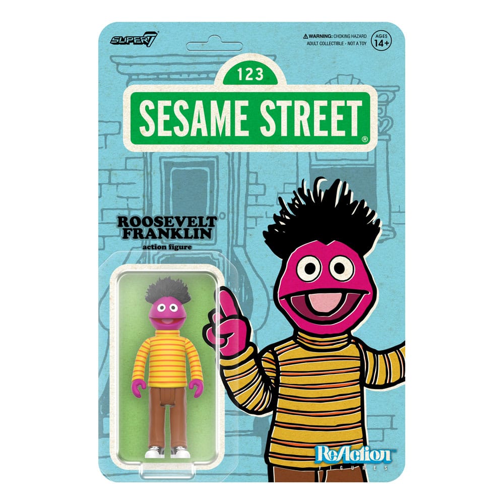 Sesame Street Roosevelt Franklin ReAction Action Figure Wave 04
