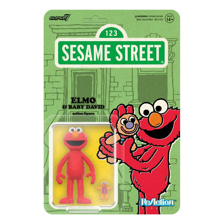 Sesame Street Elmo and Baby David ReAction Action Figure Wave 04